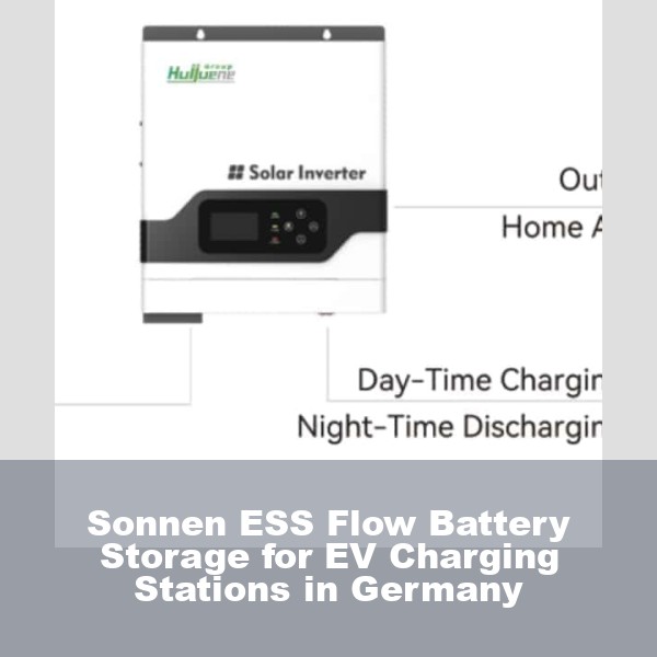 Sonnen ESS Flow Battery Storage for EV Charging Stations in Germany